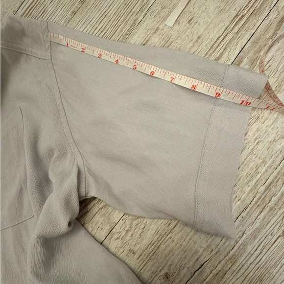 NWT Gentle Fawn Short Sleeve Collar Button Down Lilac Top Shirt XS - Picture 14 of 14